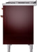 ILVE Nostalgie II 48" Dual Fuel Liquid Propane Range, Burgundy, Copper Trim ILVE UP48FNMPBUPLP ILVE