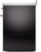 ILVE Nostalgie II 30" Electric Range, Glossy Black, Chrome Trim UPI304NMPBKC ILVE