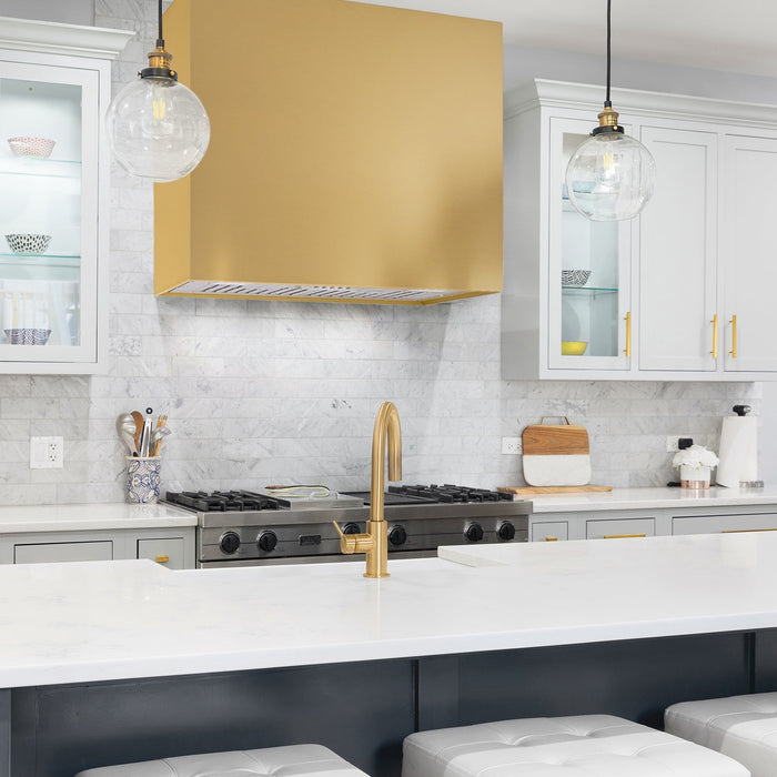 Akicon 36" Stainless Steel Wall Mount Range Hood Modern Box with 600 CFM Vent Hood - AK-HS36H