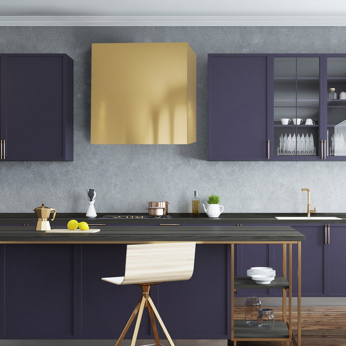 Akicon 36" Stainless Steel Wall Mount Range Hood Modern Box with 600 CFM Vent Hood - AK-HS36H