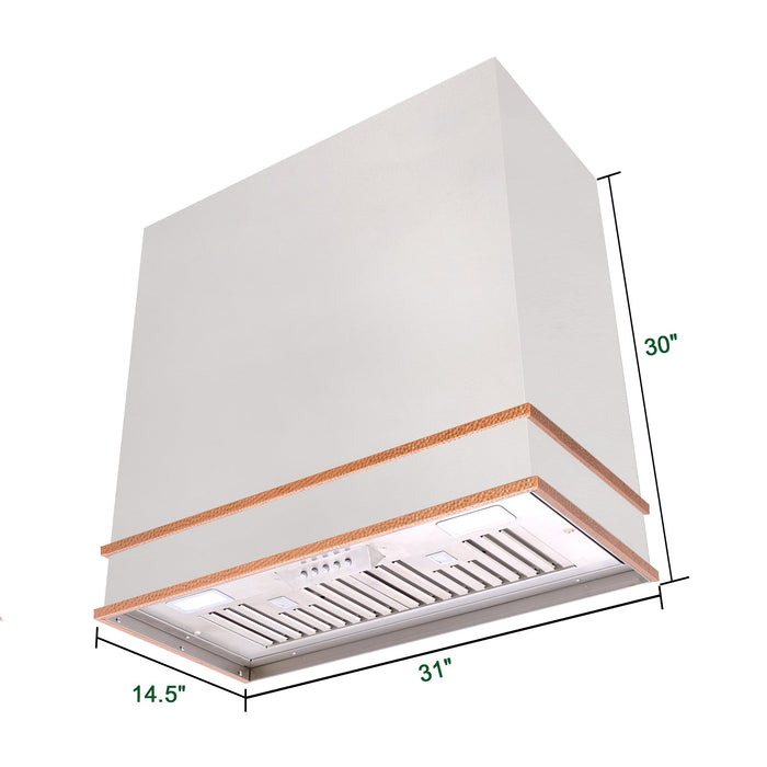 Akicon 30" Stainless Steel Wall Mount Range Hood with 600 CFM Vent Hood - AK-HS30HB-BS