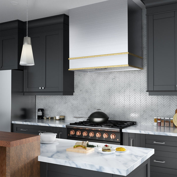 Akicon 36" Stainless Steel Wall Mount Range Hood with 600 CFM Vent Hood - AK-HS36HB-BS