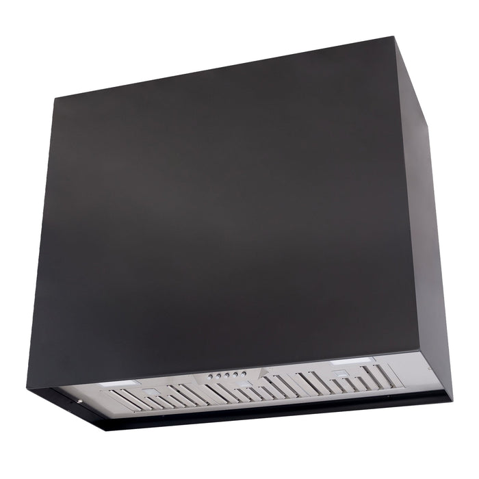 Akicon 36" Stainless Steel Range Hood with 600 CFM Insert & 6-Burner Gas Range Combo – Powerful Ventilation, Convection Oven, Multiple Finishes — AK-HS36H-BS & AK-JK36A1-BS
