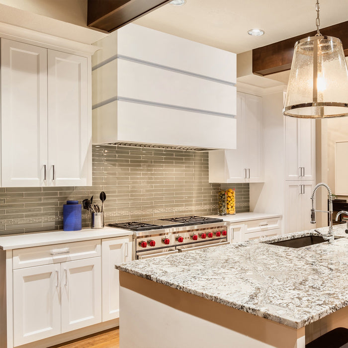 Akicon 30" Stainless Steel Wall Mount Range Hood, 3 Stacks Kitchen Hood with 600 CFM Vent Motor- AK-HS30L