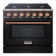 36" Slide-in Freestanding Professional Style Gas Range with 5.2 Cu. Ft. Oven, 6 Burners — AK-JK36A1-BC