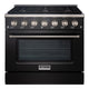 36" Slide-in Freestanding Professional Style Gas Range with 5.2 Cu. Ft. Oven, 6 Burners — AK-JK36A1-BS