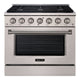 36" Slide-in Freestanding Professional Style Gas Range with 5.2 Cu. Ft. Oven, 6 Burners — AK-JK36A1-SS-48