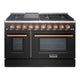 48" Slide-in Freestanding Professional Style Gas Range with 6.7 Cu. Ft. Oven, 8 Burners — AK-JK48A1-BC