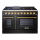 48" Slide-in Freestanding Professional Style Gas Range with 6.7 Cu. Ft. Oven, 8 Burners — AK-JK48A1-BG