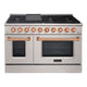 48" Slide-in Freestanding Professional Style Gas Range with 6.7 Cu. Ft. Oven, 8 Burners — AK-JK48A1-SC