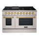 48" Slide-in Freestanding Professional Style Gas Range with 6.7 Cu. Ft. Oven, 8 Burners — AK-JK48A1-SG