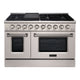 48" Slide-in Freestanding Professional Style Gas Range with 6.7 Cu. Ft. Oven, 8 Burners — AK-JK48A1-SS