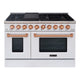 48" Slide-in Freestanding Professional Style Gas Range with 6.7 Cu. Ft. Oven, 8 Burners — AK-JK48A1-WC-48