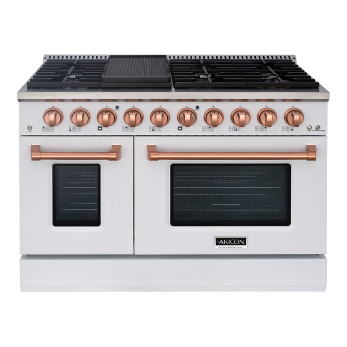 48" Slide-in Freestanding Professional Style Gas Range with 6.7 Cu. Ft. Oven, 8 Burners