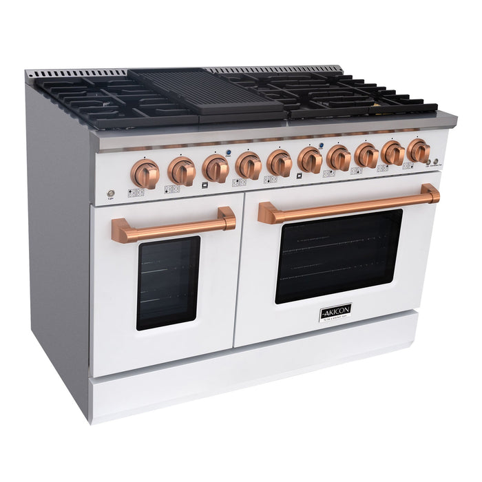 48" Slide-in Freestanding Professional Style Gas Range with 6.7 Cu. Ft. Oven, 8 Burners
