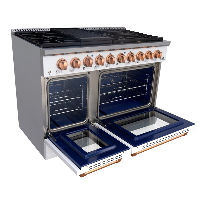 48" Slide-in Freestanding Professional Style Gas Range with 6.7 Cu. Ft. Oven, 8 Burners