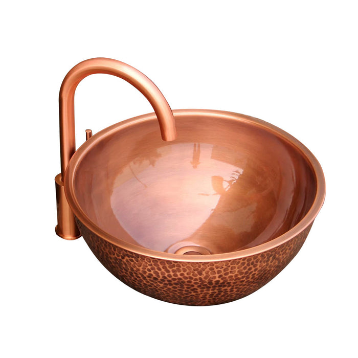 Akicon Copper Round Bathroom Sink - AKS202-C