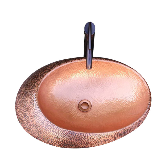 Akicon Custom Copper Oval Bathroom Sink - AKS201-C