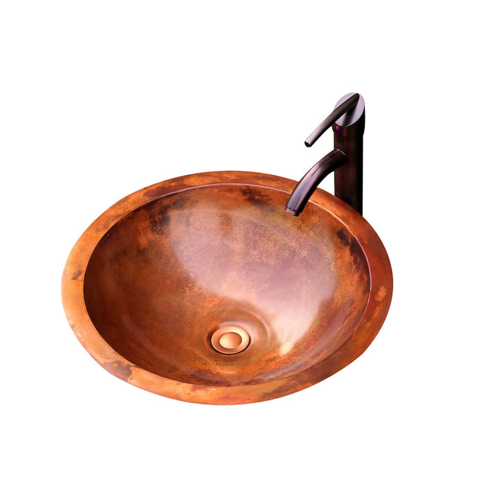 Akicon Copper Round Bathroom Sink - AKS202-C
