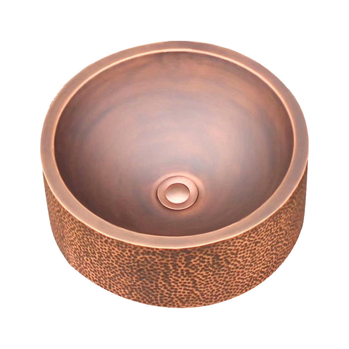 Akicon Copper Round Bathroom Sink - AKS203-C