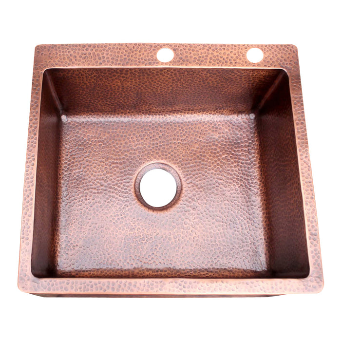 Akicon Single Bowl Drop-In Copper Sink -AKS502-C