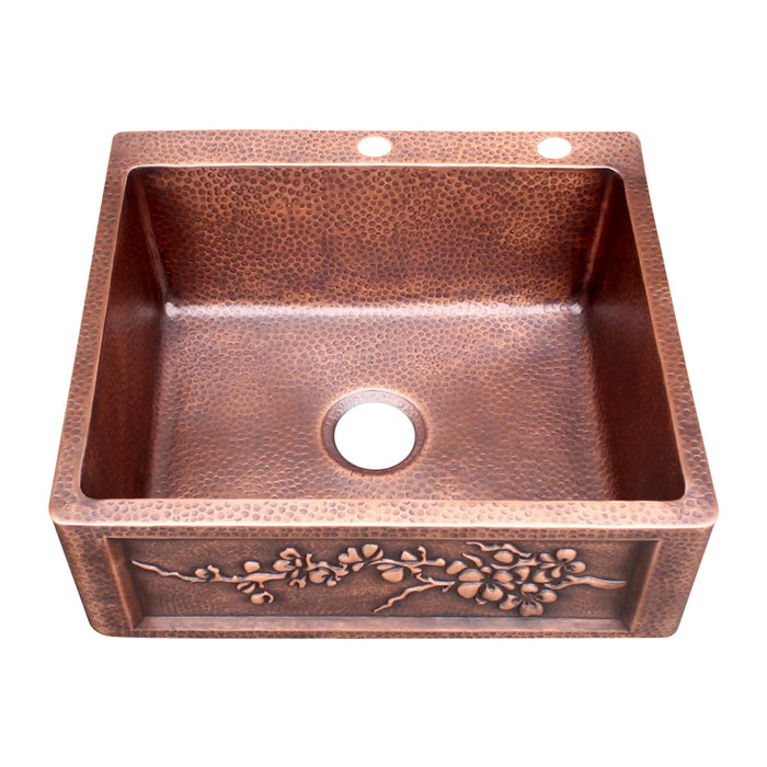 Akicon Single Bowl Drop-In Copper Sink -AKS502-C