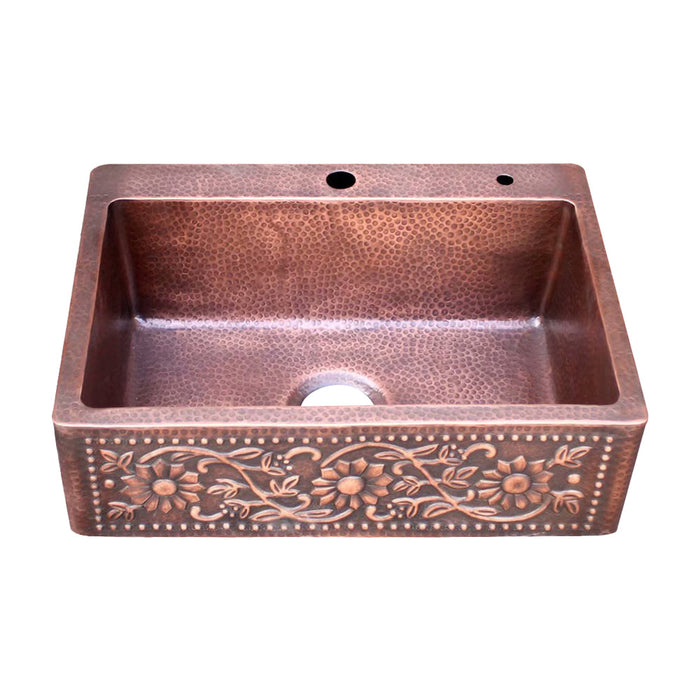 Akicon Single Bowl Drop-In Copper Sink -AKS502-C