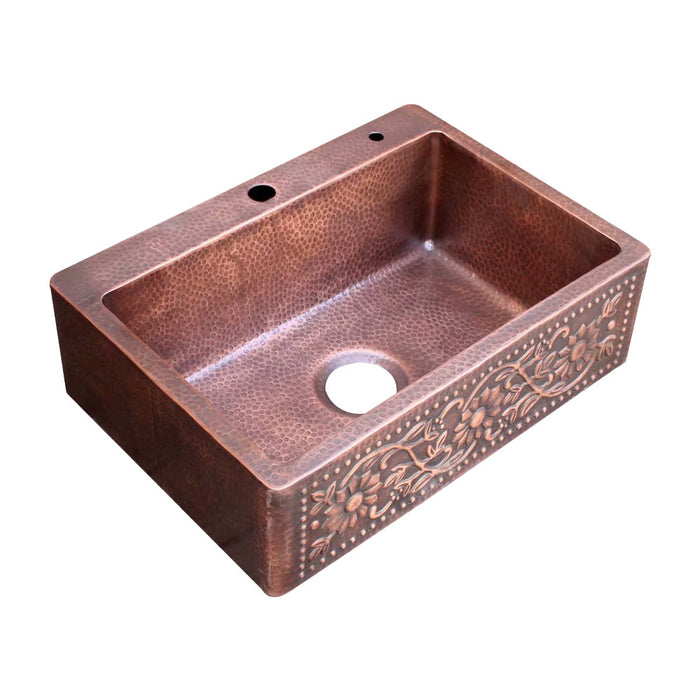 Akicon Single Bowl Drop-In Copper Sink -AKS502-C