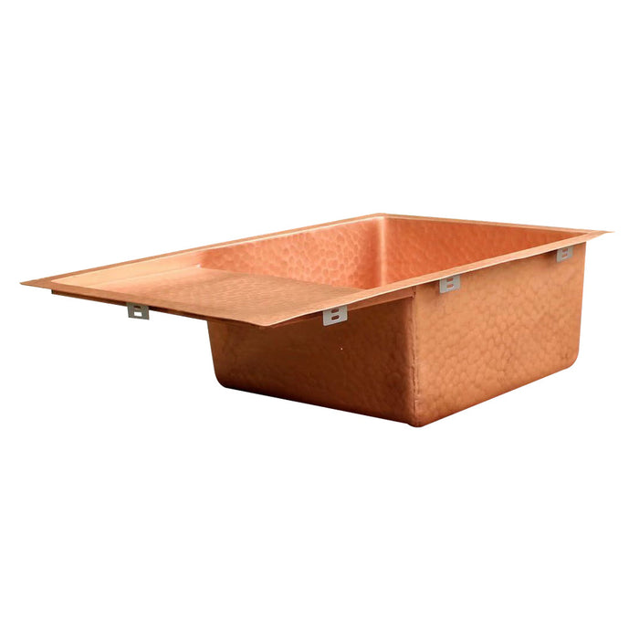 Akicon Workstation Single Bowl Drop-In Copper Sink - AKS509-C