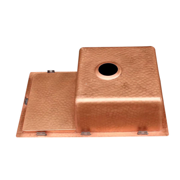 Akicon Workstation Single Bowl Drop-In Copper Sink - AKS509-C