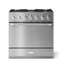 AGA 36" Mercury Dual Fuel Range - Stainless Steel