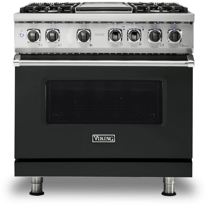 Viking® Professional 5 Series 36" Pro Style Dual Fuel  Range VDR5364GSSLP