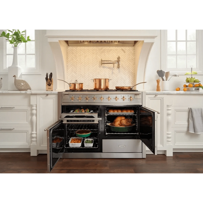 AGA 48" Elise Dual Fuel Range - Matte Black AEL481DFMBL
