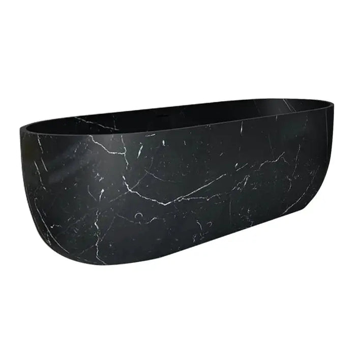 Alexandrette Black Marble Hand Carved Freestanding Bathtub 32x72 Polished