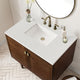 James Martin Amberly 36" Dual Mount Single Bathroom Vanity, Mid-Century Walnut