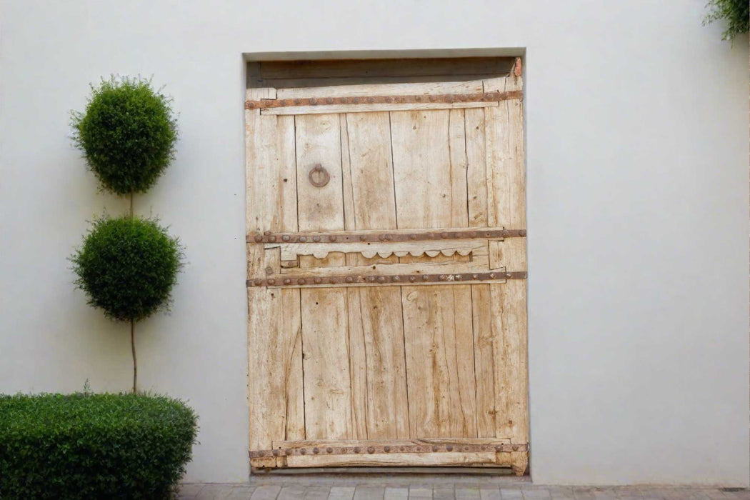 Antique Bleached Moroccan Farmhouse Door