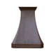 Traditional Contemporary Copper Range Hood Delicate Angle Smooth Finish