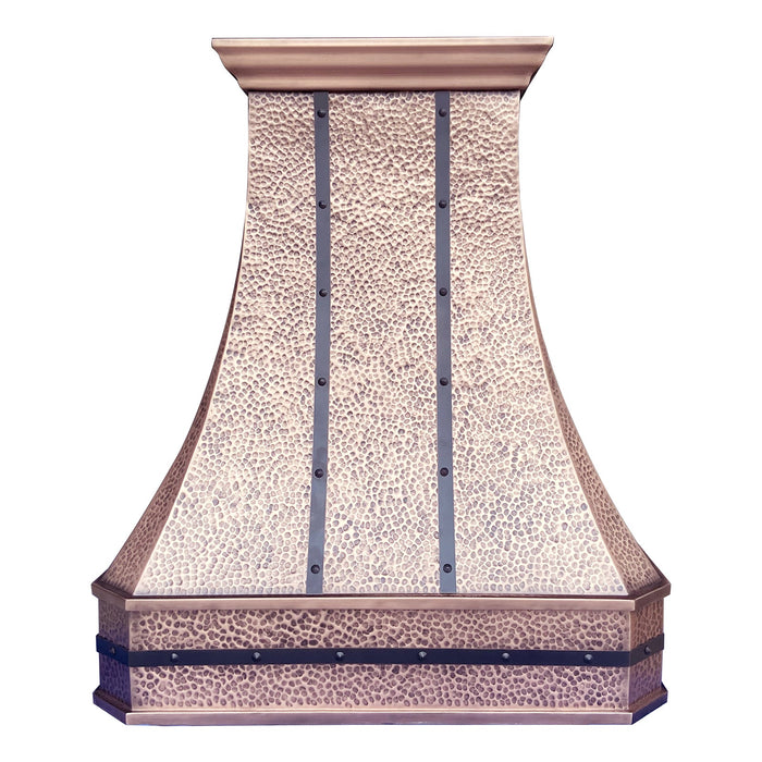 Fast Ready-Ship Antique Copper Range Hoods Wall Mount Vent Hoods 36""W x 42"H x 21"D