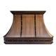 Antique Copper Wall Mount Kitchen Hood 48"W x 30"H x 21" D