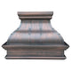 Antique Custom Copper Kitchen Hood with Straps 36''W x 27''H x 21'' D