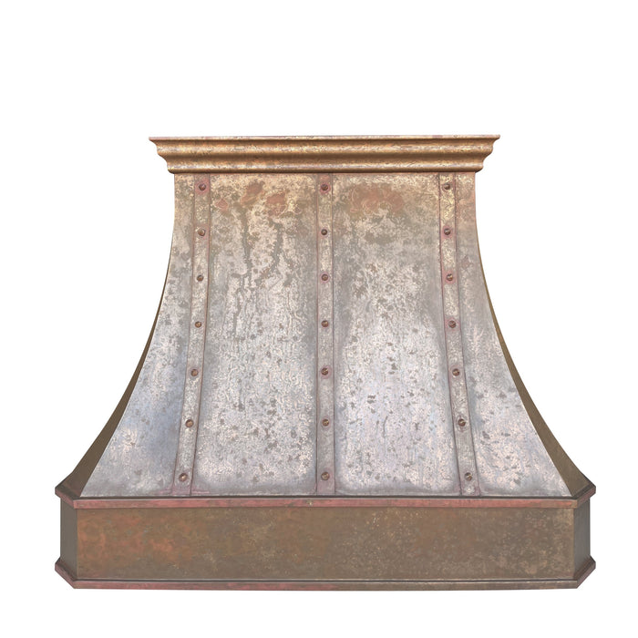 Vintage Curve Custom Copper Range Hood