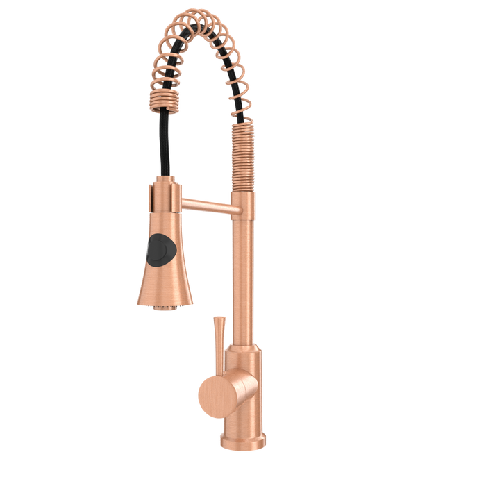 One-Handle Pre-Rinse Spring Copper Kitchen Faucet - AK96566-C