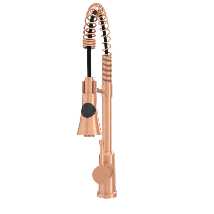 One-Handle Pre-Rinse Spring Copper Kitchen Faucet - AK96566-C