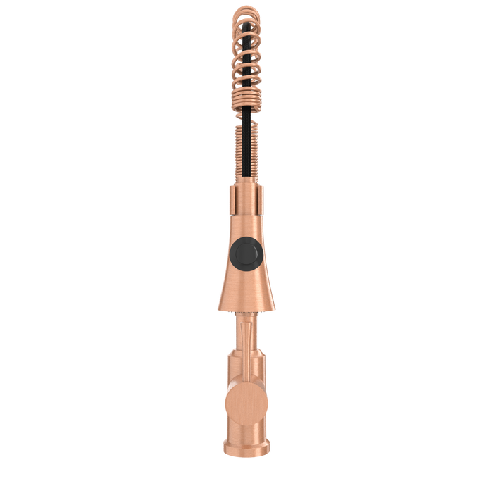 One-Handle Pre-Rinse Spring Copper Kitchen Faucet