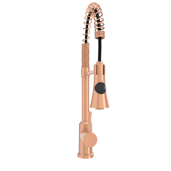 One-Handle Pre-Rinse Spring Copper Kitchen Faucet - AK96566-C