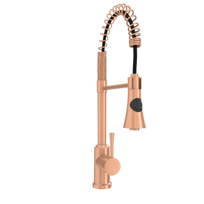 One-Handle Pre-Rinse Spring Copper Kitchen Faucet - AK96566-C