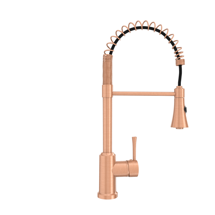 One-Handle Pre-Rinse Spring Copper Kitchen Faucet - AK96566-C