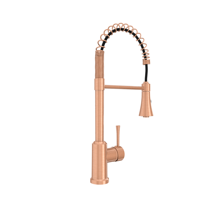 One-Handle Pre-Rinse Spring Copper Kitchen Faucet - AK96566-C