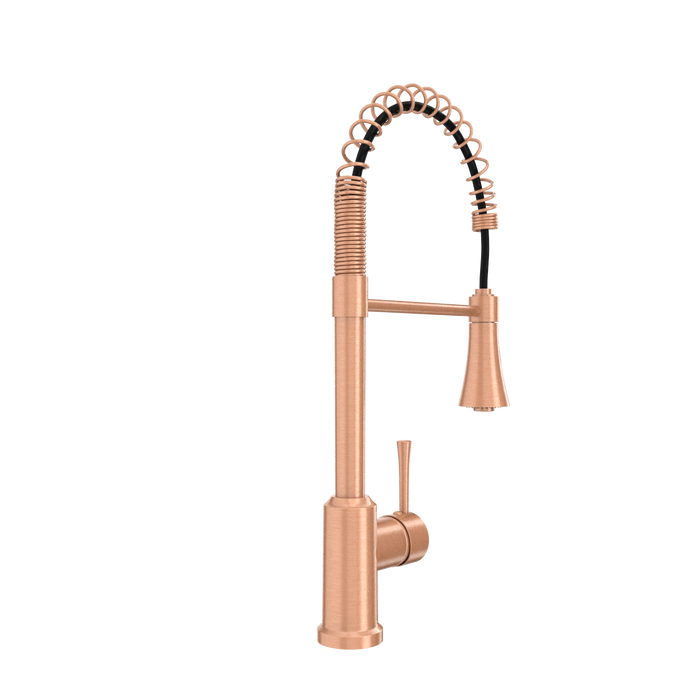 One-Handle Pre-Rinse Spring Copper Kitchen Faucet