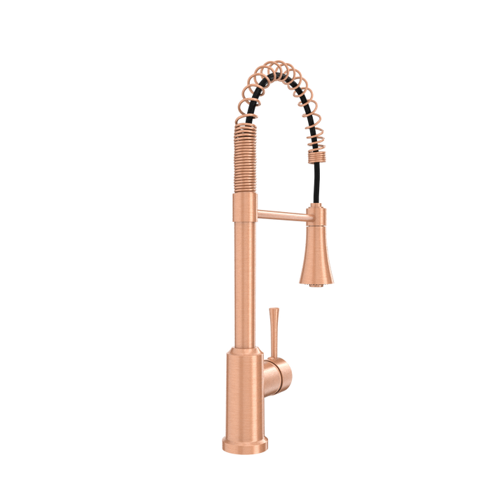 One-Handle Pre-Rinse Spring Copper Kitchen Faucet